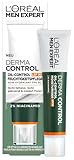 L'Oréal Men Expert Anti-Pickel Gesichtspflege mit LSF 30 für Männer, Creme für unreine & zu Akne neigende Haut, Gesichtscreme für Herren mit Sonnenschutz & 2% Niacinamide, Derma Control, 1 x 40 ml