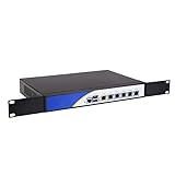 HSIPC Rackmount 1U N100 Quad Core Firewall Micro Appliance, Mini PC, Nano PC, Router PC with 8G RAM 128G SSD, 6 RJ45 i226-V 2500M Port AES-NI Compatible with pfsense opnsense...