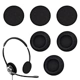 6 Stück Kopfhörer Ohrpolster,Schaumstoff Polster,Kopfhörer Polster Ersatz,Kopfhörer Ersatz Ohrpolster,50mm Black Ersatz Earpads Audio Kopfhorer