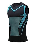 NEMXCE Kompressionsshirt Herren Shapewear Compression Shirt Bauchweg Unterhemd Body Shaper Tank Top Funktionsshirt