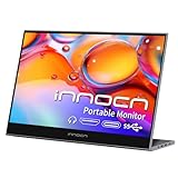 INNOCN 15,6 Zoll Tragbarer Monitor für Laptop USB C Externer zweiter Bildschirm mit faltbarem Ständer, Ultra Slim Travel Second Monitor für Laptop MacBook Phone PS4 Switch Xbox Mini PC