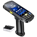 Tera Android 10 Barcode Scanner PDA mit Ladestation Pistole Griff Tastatur Zebra SE4710 4' Touchscreen 4G WiFi GPS BT IP65 4200mAh 1D 2D QR Handheld PDA P160