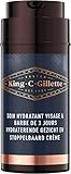 Gillette King C Feuchtigkeitspflege für Männer, für Gesicht und kurzen Bart, macht die Haut geschmeidig, mit charakteristischem Duft mit Bergamottennoten, Vitamin B-Komplex, 100 ml