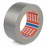 Tesa 4615 Professional Universal – Duct Tape, amerikanisches Gewebeklebeband zum Reparieren, Fixieren, Verpacken, Markieren und Abdichten – für innen und außen – (Grau, 50 m)
