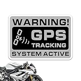 GPS Tracker Aufkleber – 10er Pack GPS Alarm Warnaufkleber Antidiebstahl | Sicherheitsaufkleber Für Heckscheibe Auto | Warnaufkleber Ortungssystem Für Fahrrad, Roller & Geräte | Fahrzeug Sicherheit Die