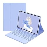 Tastatur hülle für iPad 6. Generation 2018/5. Generation 2017 Magnetisch abnehmbare kabellose Bluetooth-Tastatur, schlanke Folio-Hülle mit Stifthalter