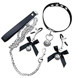 Nippelklemme für Frauen Bdsm Halsband Damen für Sex Spielzeug für Die Frau Nippel Nippelklemmen für Männer Nippelklemmen für Frau Bondage Bdsms Spielzeug Extrem Sklavin für Frauen Nippelkette Fetish