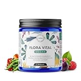 LEBBIO Flora Vital Kulturen Komplex magensaftresistent & vegan - 34 Bakterienstämme ohne Inulin - Komplex u.a. mit Lactobacillus, Probiotika & Flohsamen, 90 Kapseln