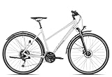 Axess Veris Street Trapez | Crossbike | 27-Gang Schaltung | 28 Zoll Damenfahrrad | Hydraulische Scheibenbremsen, Farbe:matt Grey, Rahmengröße:52 cm
