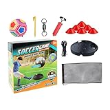 Fußballtrainingsausrüstung – Material für Fußballtraining, tragbares Tor mit elastischem Seil zur Verbesserung von Technikpässen im Freien