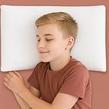 KNERST® Kinderkopfkissen - Ergonomisches Kissen Kinderzimmer mit Memory-Schaum - Kissen 40x60x8,5 cm ideal als Kinderkissen - Kopfkissen 40x60 für erholsamen Schlaf inkl. Kissenbezug - für Kinder