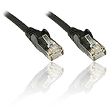 PremiumCord Netzwerkkabel, Ethernet, LAN & Patch Kabel CAT5e, UTP, Schnell flexibel & Robust RJ45 Kabel 1Gbit/S, AWG 26/7, Kupferkabel 100% Cu, Schwarz, 3m