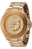Invicta Grand Diver 48244 Herren Uhr - Wasserdicht - Analog - Automatikuhr - Edelstahl mit goldenen zifferblat - 52mm