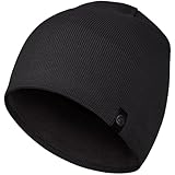 AOPREL Mütze Herren Winter, Baumwolle Mütze Damen, Weich Bequem Strickmütze Herren, Warme Fleece Beanie Mütze, Winddichte Wintermütze Unisex Laufmütze (Schwarz)