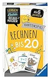 Ravensburger 80349 - Lernen Lachen Selbermachen: Rechnen bis 20, Kinderspiel ab 6 Jahren, Lernspiel für 1-5 Spieler, Kartenspiel, Mathematik, Schwarz