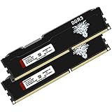 DDR3 16GB Kit (8GBx2) Desktop RAM 1866MHz PC3-14900 UDIMM Non-ECC Unbuffered 1.5V 2Rx8 Dual Rank 240 Pin CL13 PC Computer Memory Upgrade Module Arbeitsspeicher Kit (Schwarz)