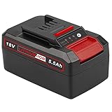 LabTEC X-Change Battery 5500mAh Replacement for Einhell Power X-Change Battery Compatible with All 18 V Einhell Tools Batteries with LED Display