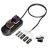 Pc Power Button Pc Startknopf Extern Gadgets Power Button Desktop-Computer Externer NetzschalterNetzschalter Kommt mit 1 Adapter Einfaches Starten und Zurücksetzen der Steuerung (2m)