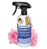 Coverax BIO Geruchsentferner mit angenehmem Duft I Enzymreiniger & Geruchsneutralisierer I Katzenurin, Hundeurin, strenge Gerüche entfernen auf Couch, Auto, Teppich I Geruchsneutralisierer Spray 500ml