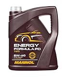 MANNOL Energy Formula PD 5W-40 Motoröl für Benzin & Diesel, 5 Liter – Maximale Leistung & Schutz
