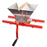 Grafner Obstmühle 7 Liter, Massive Ausführung mit Handkurbel, Apfelpresse Beerenmühle Traubenmühle Saftpresse Obsthäcksler Maischemühle Obstpresse