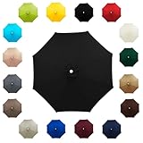 Ersatz-Sonnenschirm-Überdachung, Ersatzdach, 6 Rippen/8 Rippen, Ersatzdach, UV-30+, 2,0 m, 3,0 m, 3,5 m, Terrassenschirm-Abdeckung