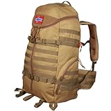 District North Militär Rucksack Hiking Buddy Mk.II 60 Liter mit Y-Schnellzugang | Regencover | Großer Trekking Armee Taktischer Bundeswehr Wander Rucksack Groß XL 50L - 60L (Sand Mk.II)