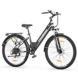 Touroll J1 ST 27,5 Zoll E-Bike, Trekking Elektrofahrrad mit 36V 15.6Ah großem Akku 250W Heckmotor Trekking/City Pedelec für Damen und Herren Lange Reichweite bis 100KM