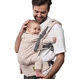 Boba X Babytrage ab Geburt bis Kleinkind - Zertifizierte hüftfreundliche Baby Trage, Verstellbare Babytrage Neugeborene ab Geburt, Baby Carrier für kleine bis große Kinder (Sand Leopard, 1 Count)