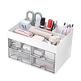 Schreibtisch Organizer, Multifunktionaler Organizer für Schreibtisch mit Schubladen, Zuhause und Schule