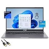 ASUS Vivobook 15 Laptop, 15,6 Zoll FHD Touch Display, 11th Gen Intel Core i5-1135G7 (bis zu 4,20 GHz), 12 GB RAM, 512 GB NVMe SSD, WLAN, Tastatur, Webcam, Schnellladung, HDMI, USB-C, PDG HDMI-Kabel,