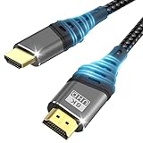 Cuszwee HDMI kabel,HDMI 2.1 Kabel Ultra 48Gbps HighSpeed 8K@60Hz 4K@120Hz 7680P eARC HDCP 2.2&2.3 DTS:X Dynamische HDR Dolby Atmos Kompatibel mit PS5/4/3,HDTV,Ethernet,Xbox Series X/S,PC,Mac 5Meter