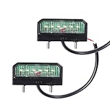 AOHEWEI 2 x LED Kennzeichenbeleuchtung Anhänger Nummernschildbeleuchtung Hinten 12~24V Wasserdicht Perfekt fürs Auto Anhänger LKW oder Boot