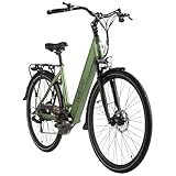 Adore E-Citybike 28' Alu Cityfahrrad CV-180 Heckmotor 45NM / 12,8Ah Maigrün matt