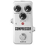 Kompressor-Gitarrenpedal, Mini-Effektprozessor, vollständig analoger Schaltkreis, universell für Gitarre und Bass, ohne Netzadapter – KOKKO (FCP2)