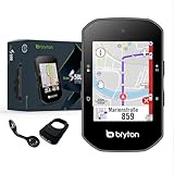 Bryton Rider S500 2,4 Zoll Farb LCD Touchscreen GPS-Fahrradcomputer Offline EU Karte, kompatibel mit Fahrradradar, 24 Std. lange Batterielebensdauer, Navigation mit Turn-by-Turn Follow Track