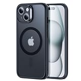 ESR für iPhone 15 Hülle Set (5 in 1), durchscheinende Matte Hülle mit Displayschutzfolie und Kameraschutz, kompatibel mit MagSafe, Militärnorm Schutz, Classic Serie, Mattiertes Schwarz