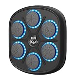 Music Boxing Machine mit LED-Lichtern, Bluetooth, 9 Geschwindigkeitsmodi & Zählmodus, Elektronische Boxmaschine für Kinder/Erwachsene, Musik-Boxen für Zuhause & Fitnessstudio