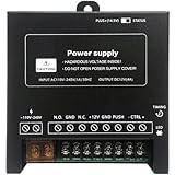 KEALBAUS Netzteilregler für Türzugang, elektrisches Schloss, Gegensprechanlage, Kamera, Eingang 110 V-240 V AC auf Ausgang 12 V DC 4 A, einfache Installation
