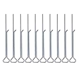 Blogiiup Candle Dochthalter, 10pcs Edelstahl -Docht -Zentrierung von Clips -Clips, elastisches Metall -Docht -Zentrierwerkzeug für DIY -Kerzenherstellung