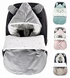 BABEES Winterfußsack Babyschale Winter Babyfußsack warm, Einschlagdecke Baby Fußsack Schlafsack Kinderwagen Bett Wiege GANZJÄHRIG