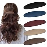 5 Stück Haarspangen Damen Dünnes Haar,Automatische Haarspangen Vintage,Französische Haarspangen Damen für Dünnes Haar und Dickes Haar,lang Basic Haar Clips Set Für Damen (A)