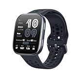 Amazfit Bip 6 Smart Watch 46mm, 14 Tage Akku, 1.97“ AMOLED, GPS & kostenloses Kartenmaterial, AI, Bluetooth Anruf Textfunktion, Gesundheits, Fitness Schlaf-Tracker, 140+ Trainingsmodi, 5 ATM, Schwarz