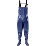 morebeauty Damen-Wathose mit Watstiefel, wasserdichte Hose, Angelhose (38)