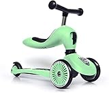 Scoot and Ride Unisex – Babys Highway Kick 1-Scoot & Ride 2-in-1 Kickboard mit Sitz (Kiwi) 1, 57.5 x 17.5 x 26.5 cm 3531