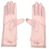 OUNONA Lässige Spitzen Handschuhe Damen mit Touchfunktion Atmungsaktiv Leichter Sonnenschutz für Outdoor aktivitäten Wie Radfahren Wandern Eleganter Look Volle Finger