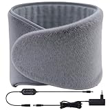 FIVAVA Wärmegürtel, Lendenheizkissen mit Usb-Anschluss, Heating Pad for Period Cramps, Dreistufige Thermoregulierung Wärmekissen Rücken, für Rücken, Bauch, Taillenschmerzen Grau