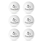 Bachelorette Party Beer Pong Bälle – Team Bride 6 Pack Pong Ball Set | Brautjungfer Antrag Geschenke Idee Lustiges Partyzubehör Trinkspiele Dekorationen Supplies Bride to Be Gag Geschenkideen