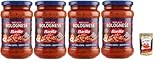 Barilla Ragù alla Bolognese, Traditionelle Italienische Fleischsauce, Glutenfrei, 4 x 400g, + Italian Gourmet polpa 400g