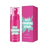 Bräunungsspray, 60 ml Selbstbräuner, Selbstbräuner S-Pray für Gesicht und Körper, Natürlicher Glow, Einfach Aufzutragende Bräunungsprodukte, Schnelltrocknende Formel, Natürlicher Glanz (1P, 80ml)